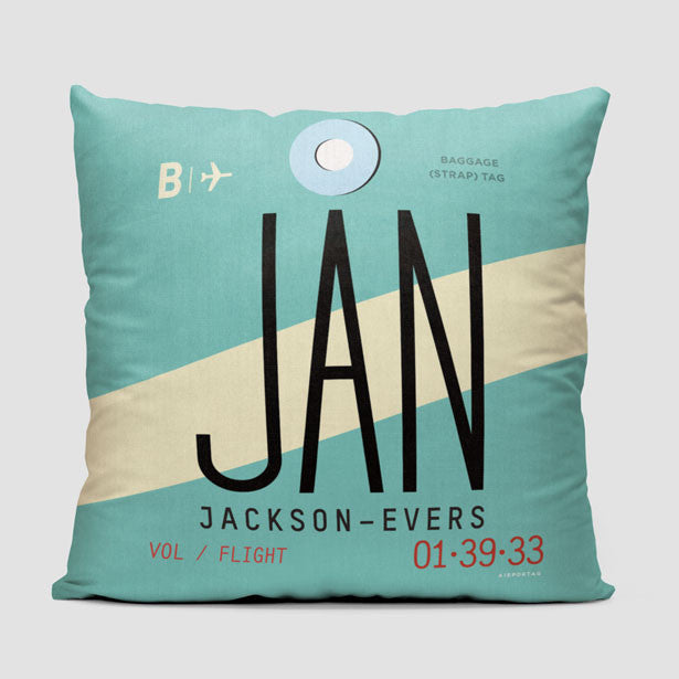 JAN - Throw Pillow - Airportag