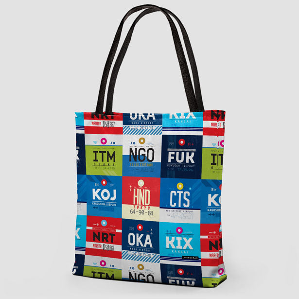 Japanese Airports - Tote Bag - Airportag