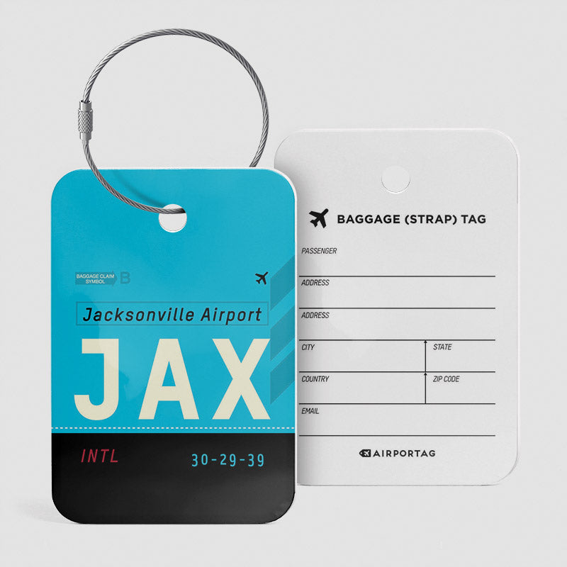 JAX - Étiquette de bagage
