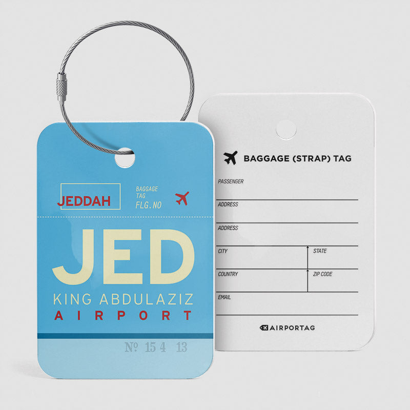 JED - Étiquette de bagage