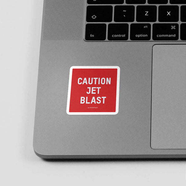 Caution Jet Blast - Sticker - Airportag