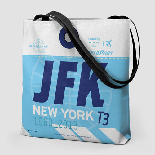 Tote Bag - JFK Airport - World Port Terminal- IATA code JFK