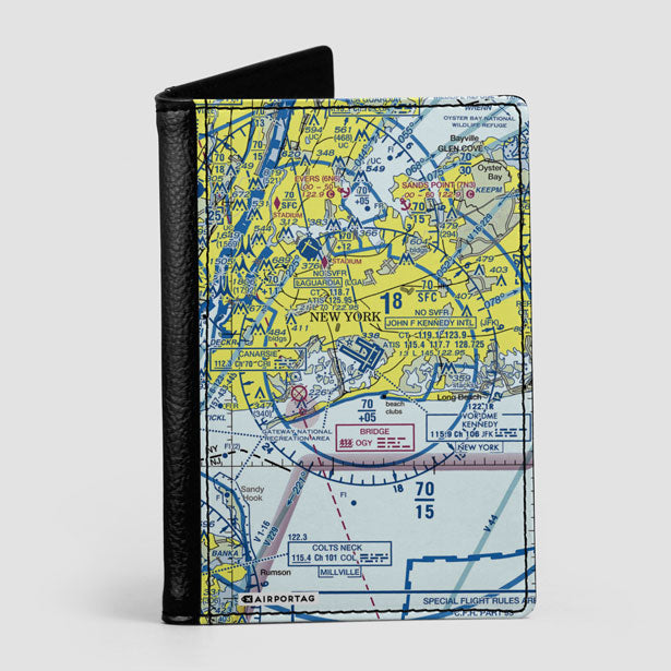 JFK Sectional - Passport Cover - Airportag