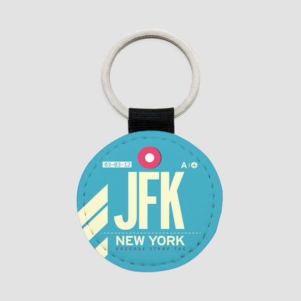 JFK - Round Keychain