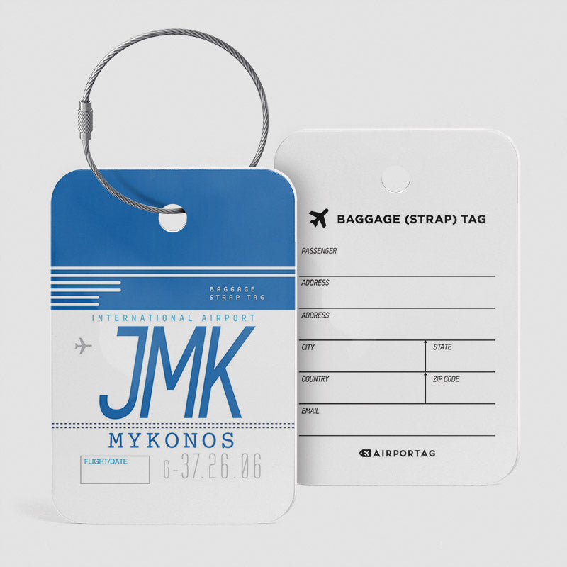 JMK - Étiquette de bagage