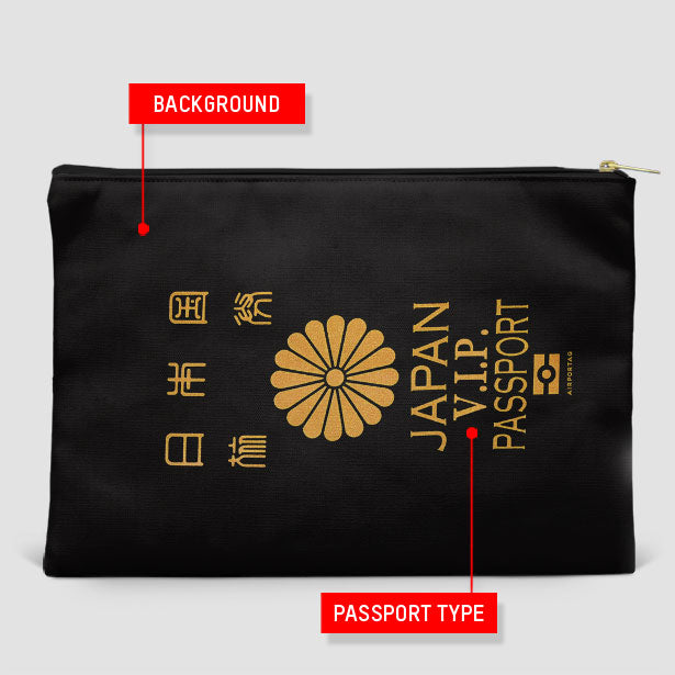 Japan - Passport Pouch Bag - Airportag