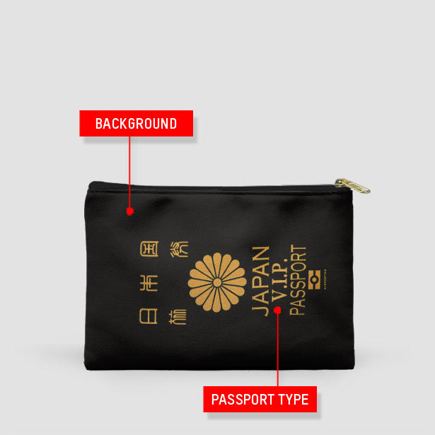 Japan - Passport Pouch Bag - Airportag
