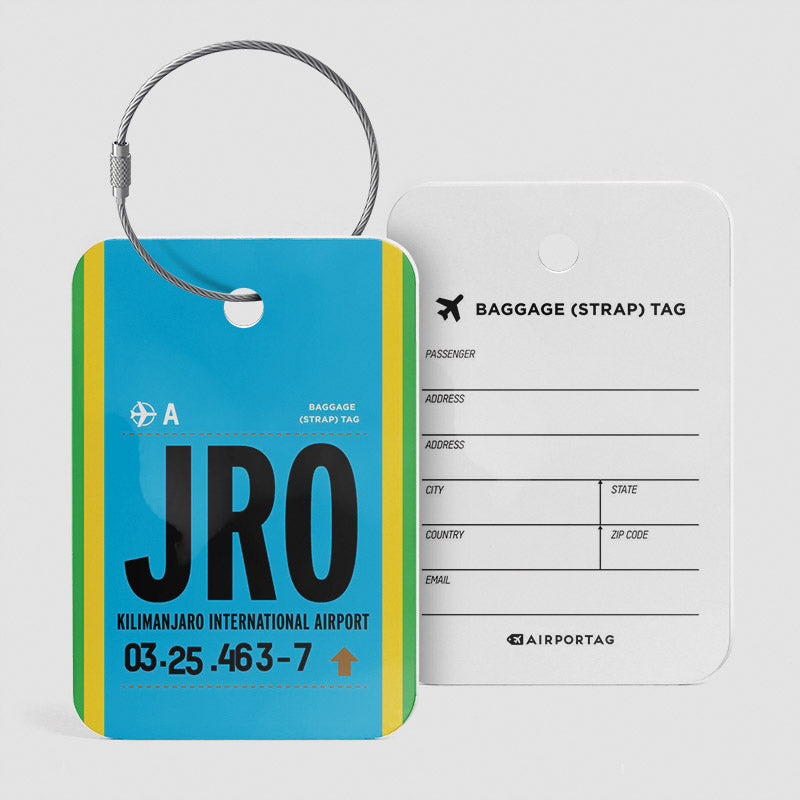 JRO - Étiquette de bagage