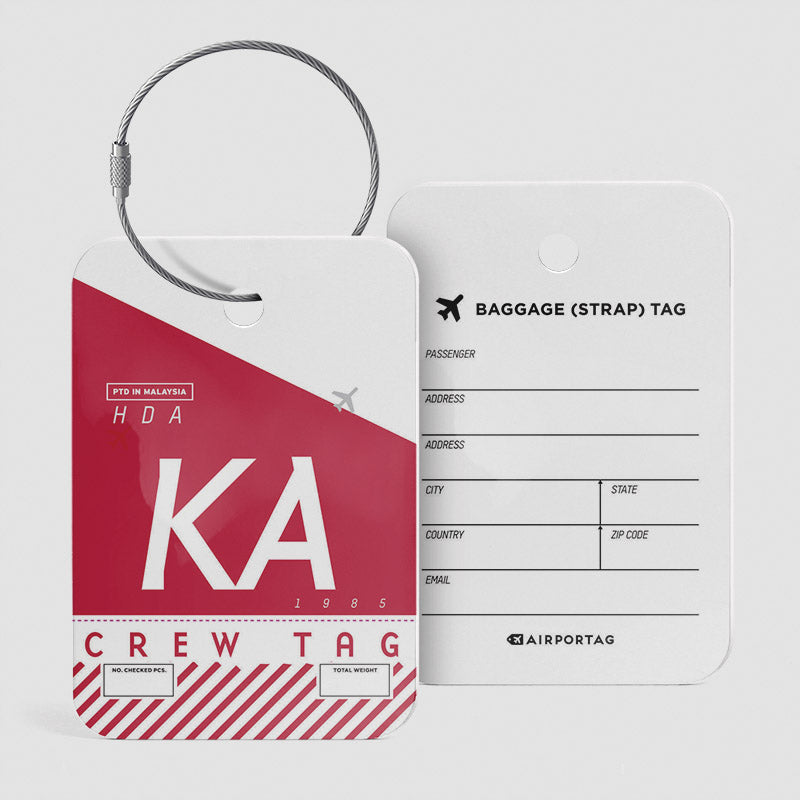 KA - Étiquette de bagage