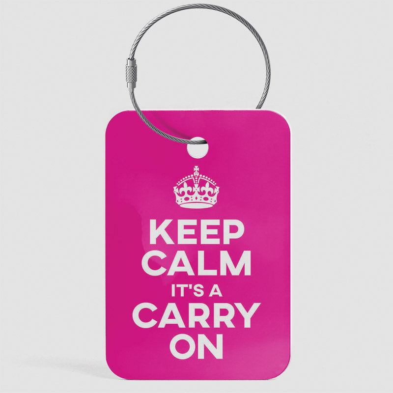 Keep Calm It's a Carry On - ラゲッジタグ
