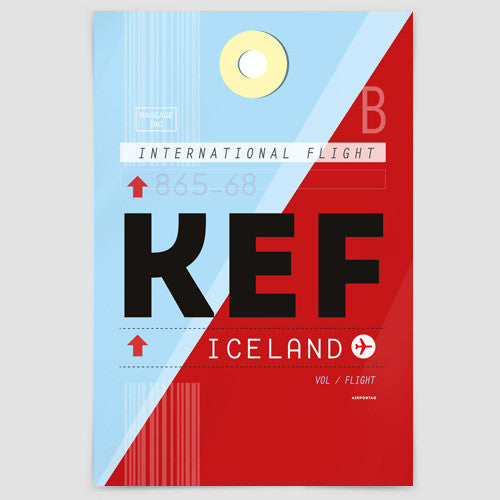 KEF - Poster - Airportag