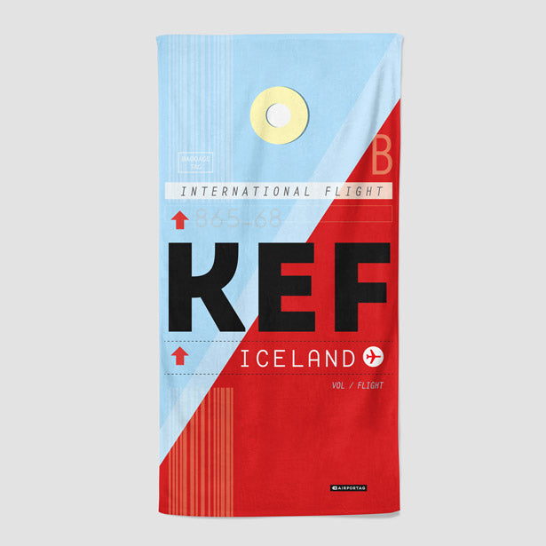 KEF - Beach Towel - Airportag