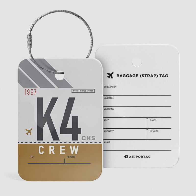 K4 - Étiquette de bagage