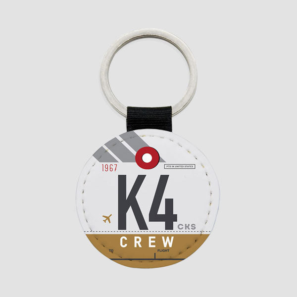 K4 - Round Keychain