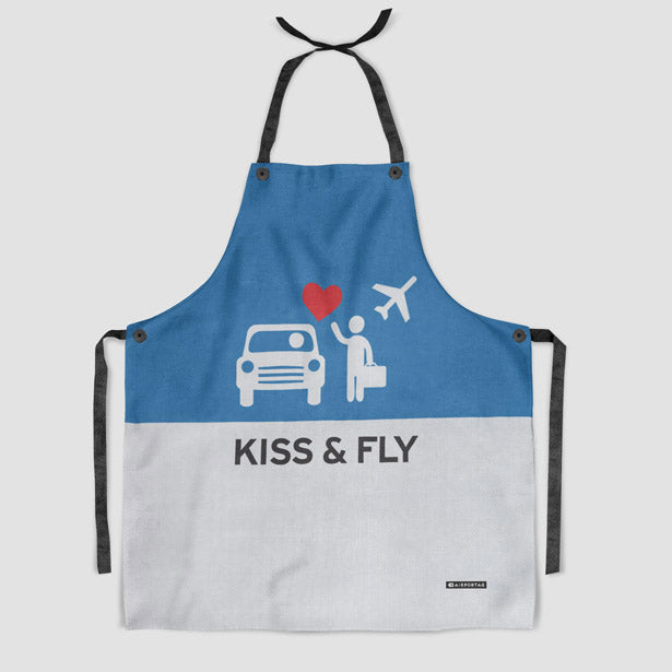 Kiss and Fly - Kitchen Apron - Airportag