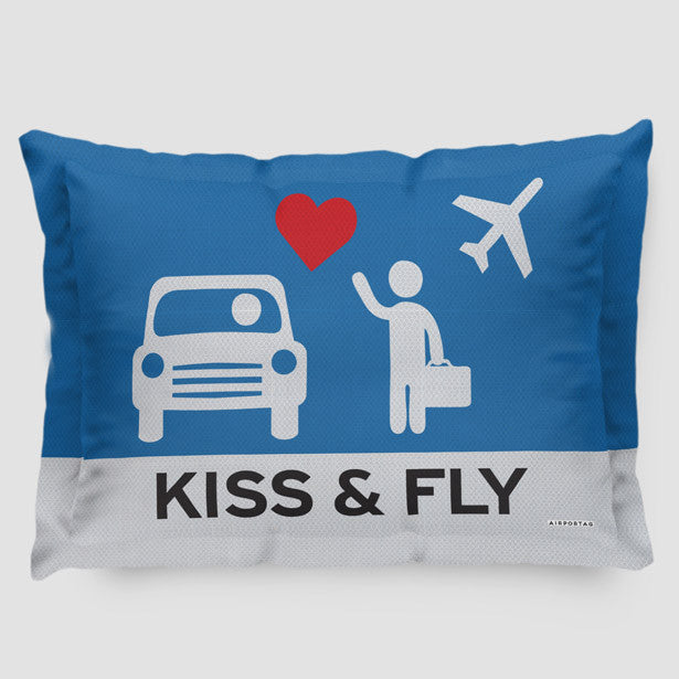 Kiss and Fly - Pillow Sham - Airportag