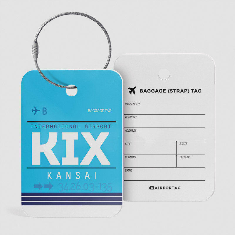 KIX - Étiquette de bagage