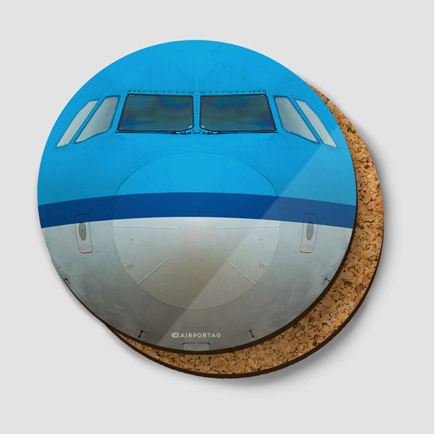 KL Airplane - Round Coaster - Airportag