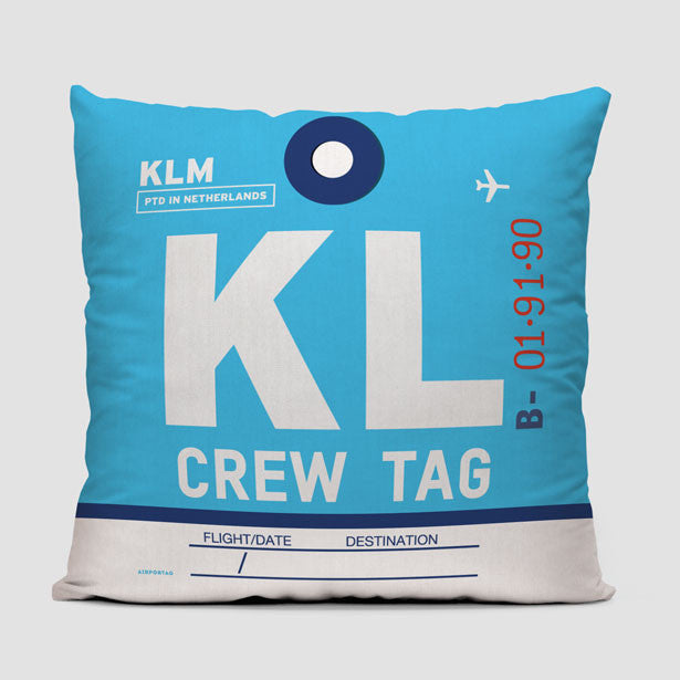 KL - Throw Pillow - Airportag