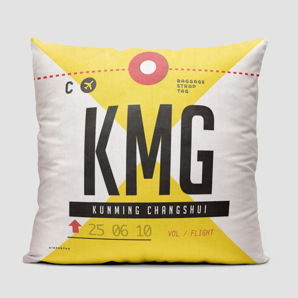 KMG - Throw Pillow - Airportag
