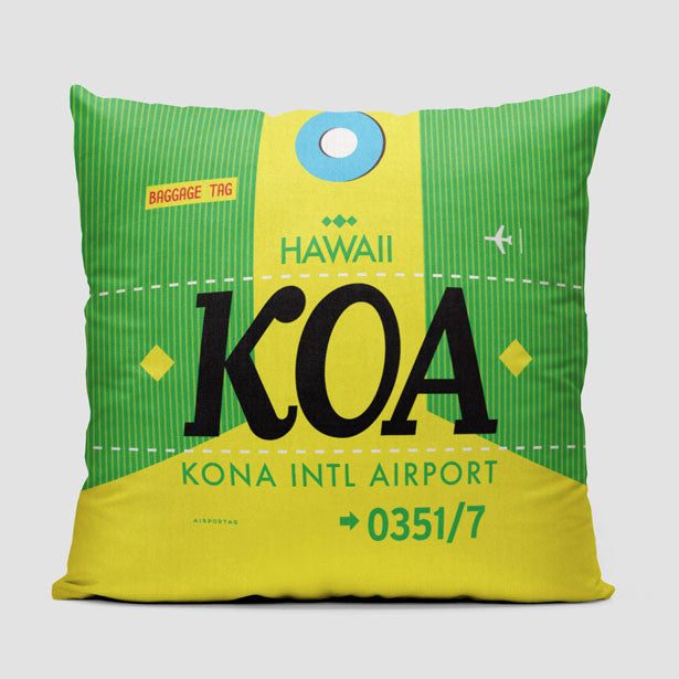 KOA - Throw Pillow - Airportag