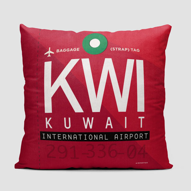KWI - Throw Pillow - Airportag