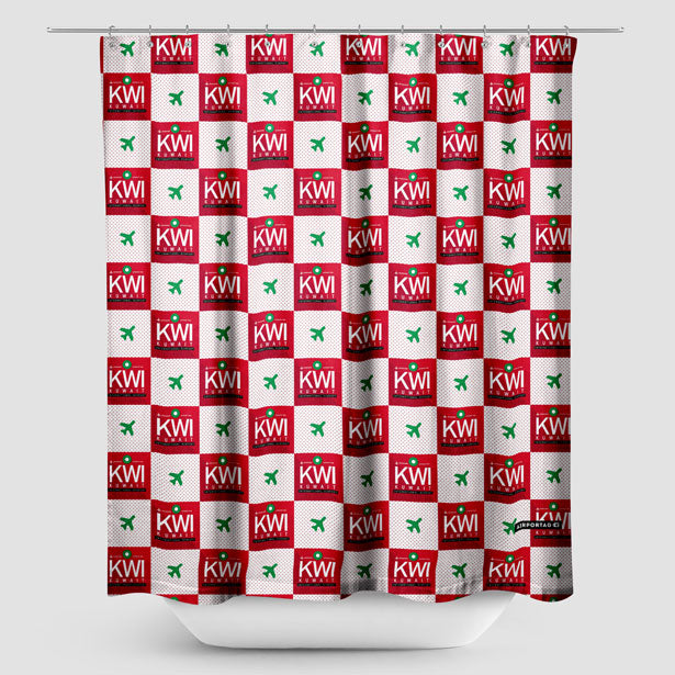 KWI - Shower Curtain - Airportag