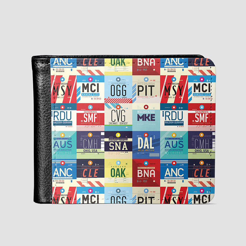 L Airports USA - Men's Wallet