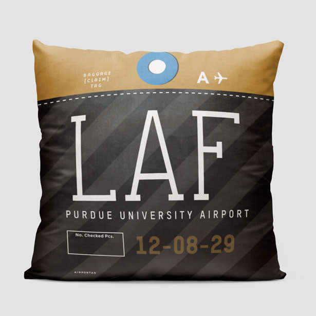 LAF - Throw Pillow - Airportag