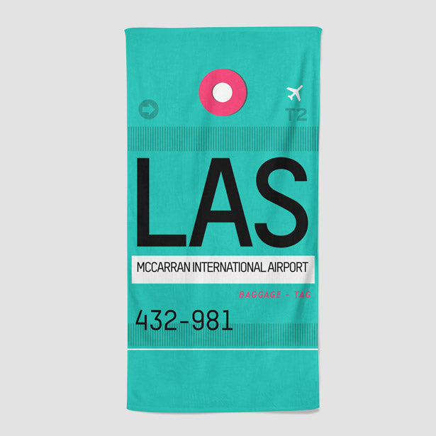 LAS - Beach Towel - Airportag