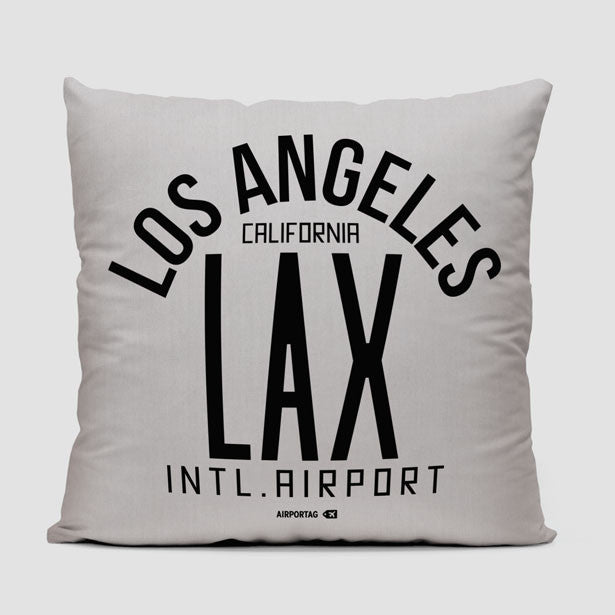 LAX Letters - Throw Pillow - Airportag