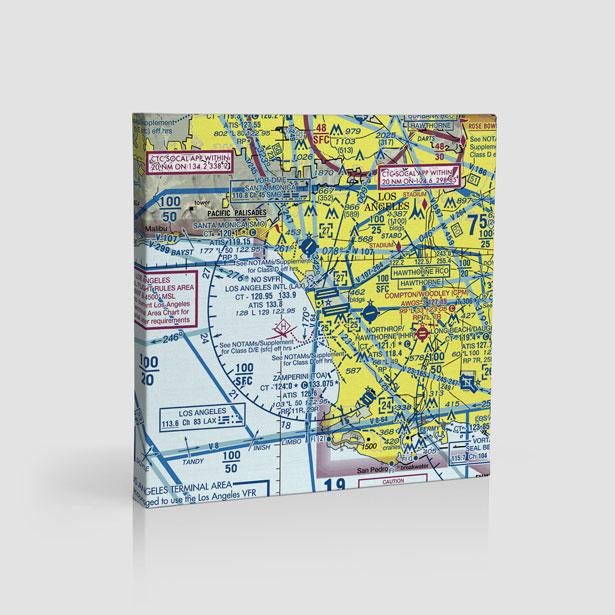LAX Sectional - Canvas - Airportag