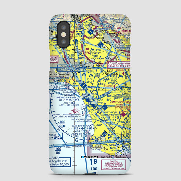 LAX Sectional - Phone Case - Airportag