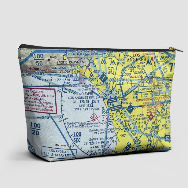 LAX Sectional - Pouch Bag - Airportag