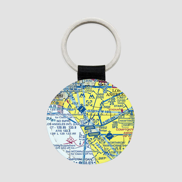 LAX Sectional - Round Keychain