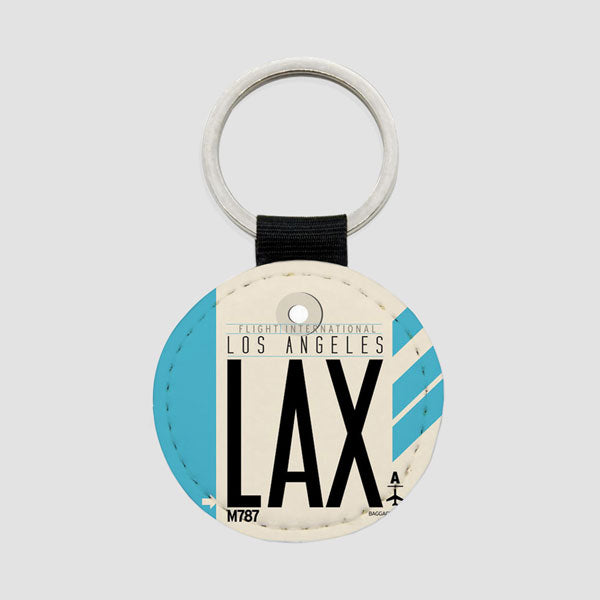 LAX - Round Keychain
