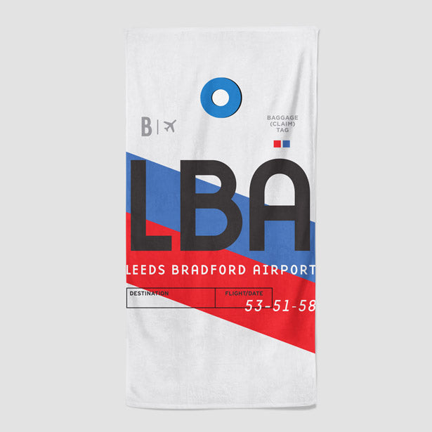 LBA - Beach Towel - Airportag