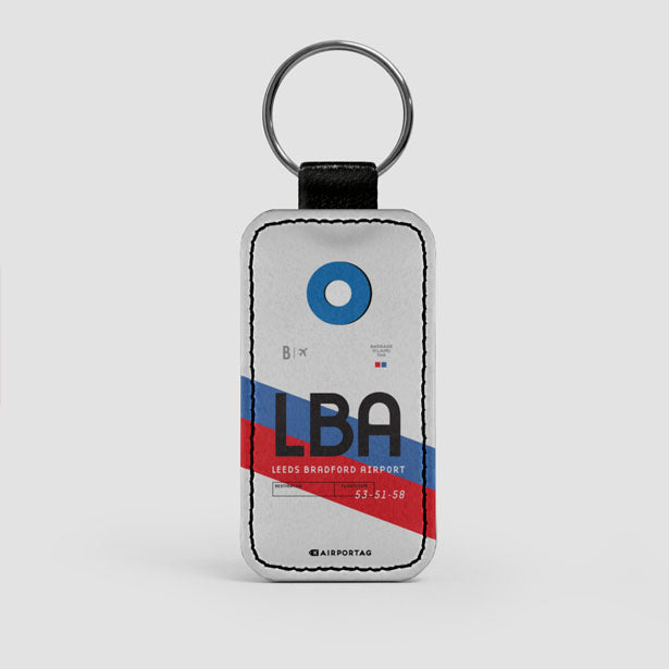 LBA - Leather Keychain - Airportag