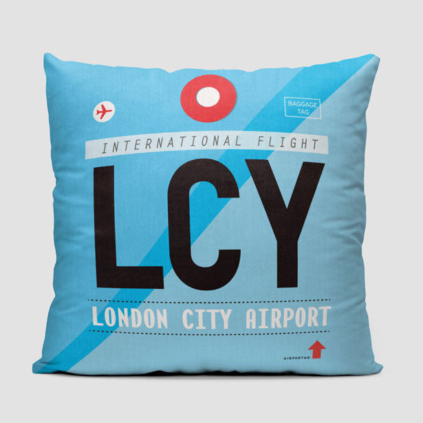 LCY - Throw Pillow - Airportag