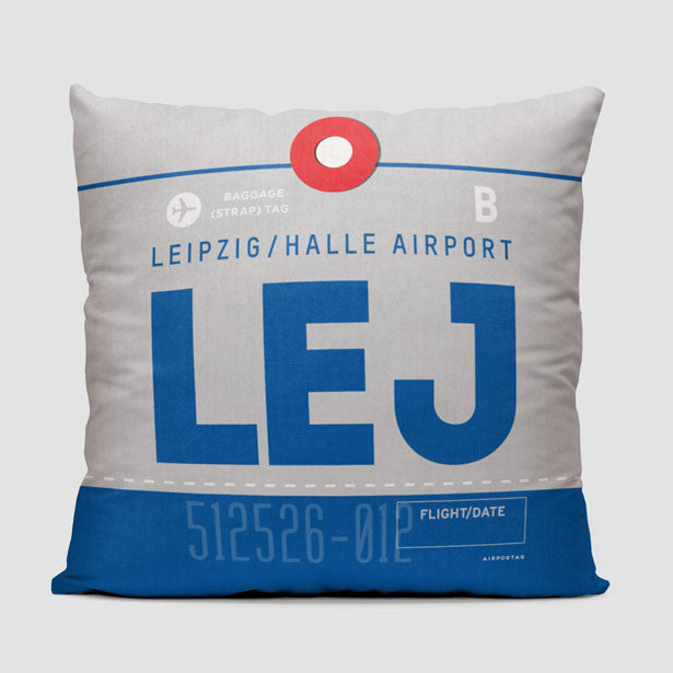 LEJ - Throw Pillow - Airportag