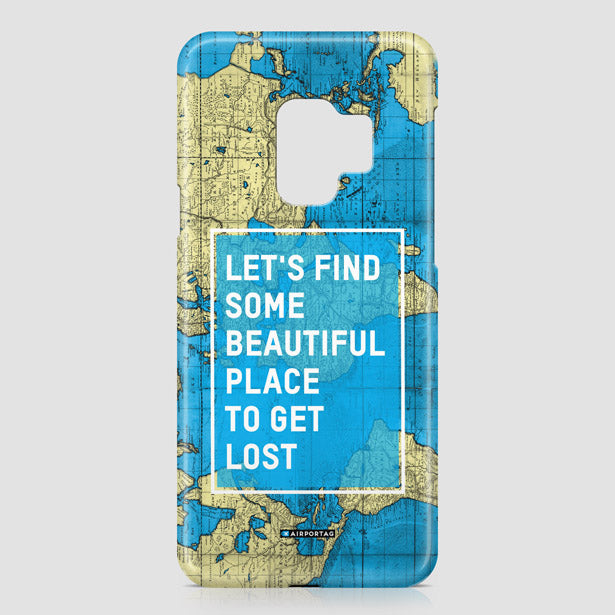 Let's Find - World Map - Phone Case - Airportag