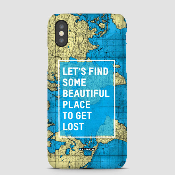 Let's Find - World Map - Phone Case - Airportag