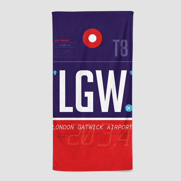 LGW - Beach Towel - Airportag