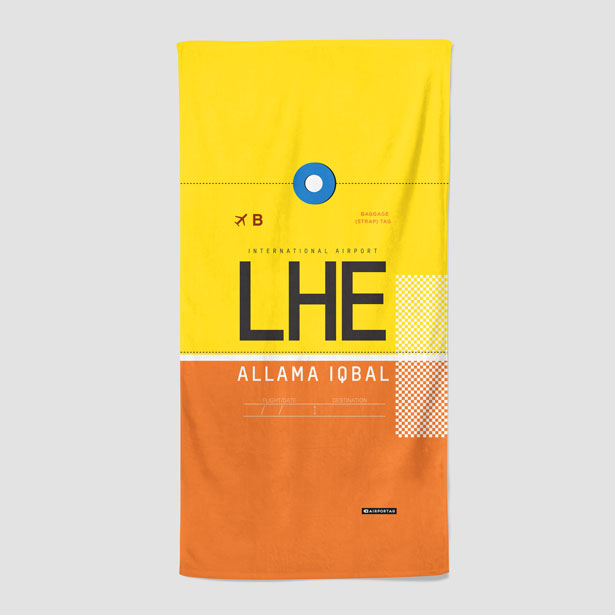 LHE - Beach Towel - Airportag