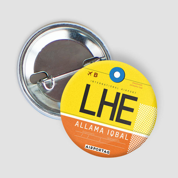 pinback-button-allama-iqbal-intl-airport-lahore-pakistan-iata