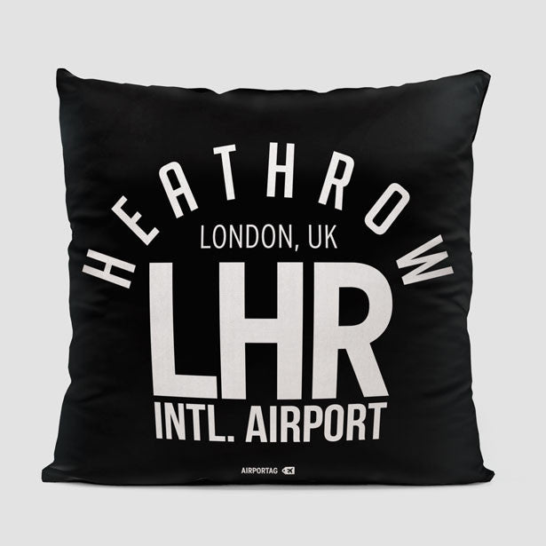 LHR Letters - Throw Pillow - Airportag