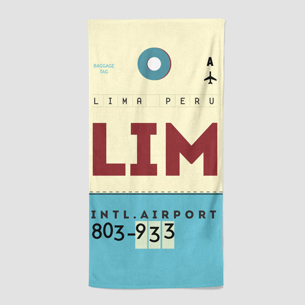 LIM - Beach Towel - Airportag
