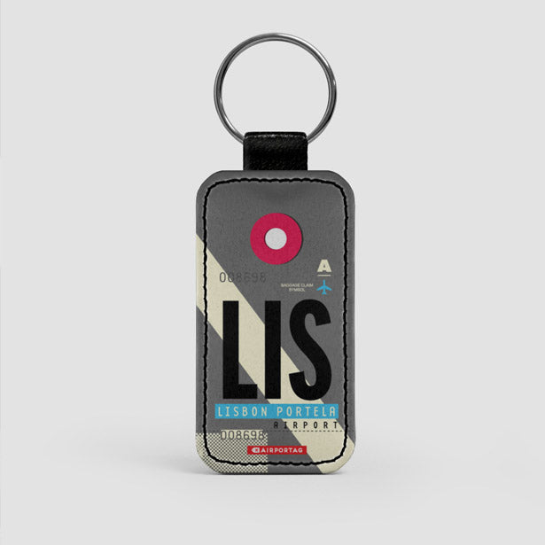 LIS - Leather Keychain - Airportag
