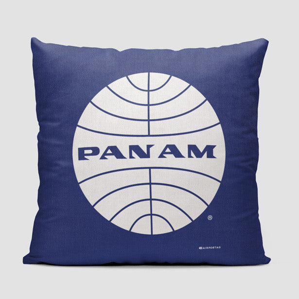 Pan Am Logo - Throw Pillow - Airportag