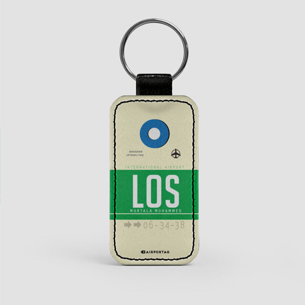 LOS - Leather Keychain - Airportag